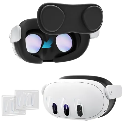 CloudValley Protezione Lenti Meta Quest 3 Vetro+Cover 2+1 HD