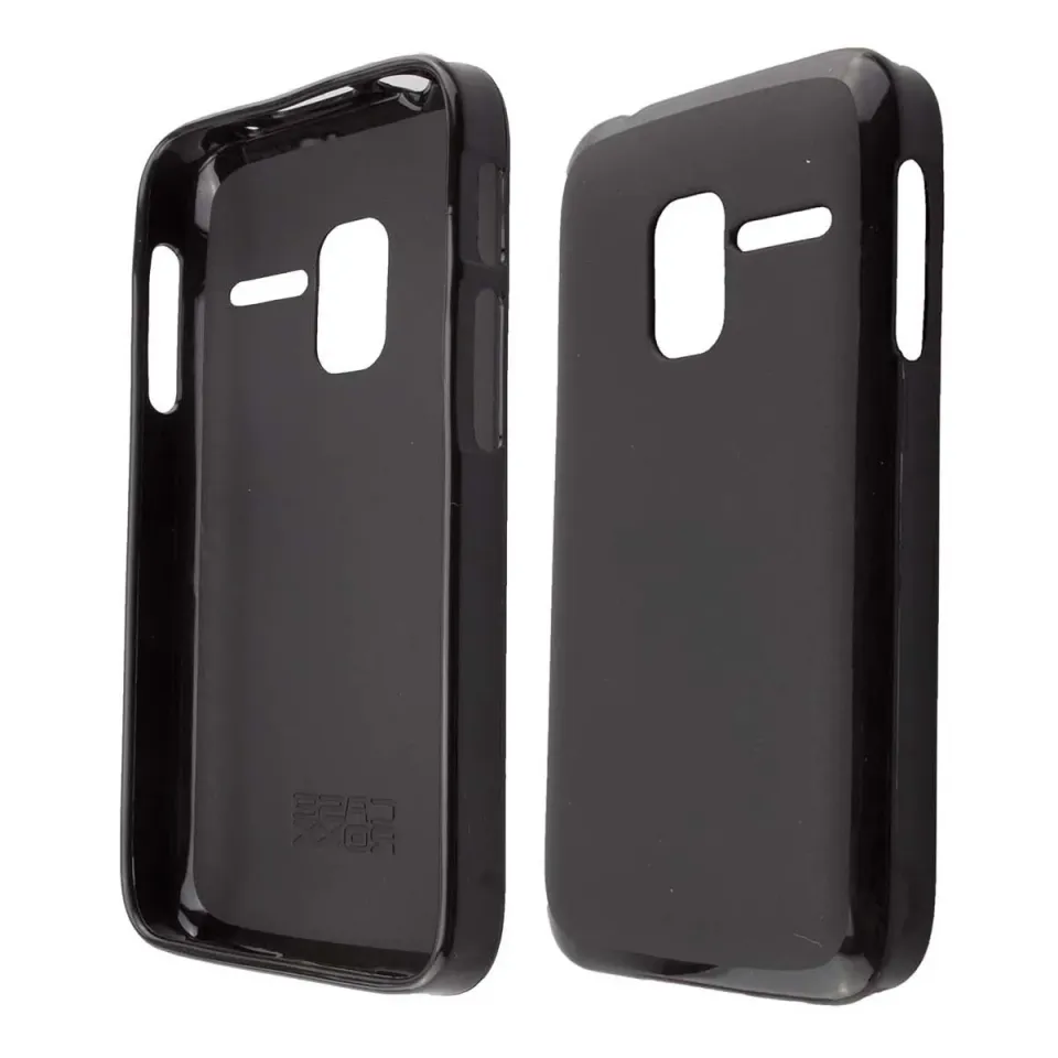 caseroxx TPU-Custodia Alcatel 2008G cover nera antiurto