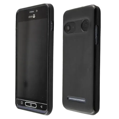 caseroxx TPU Custodia Doro 8035 Cover Nera Antiurto