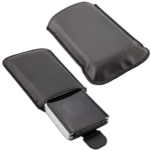 caseroxx Nokia 2720 Flip slide custodia nera pelle