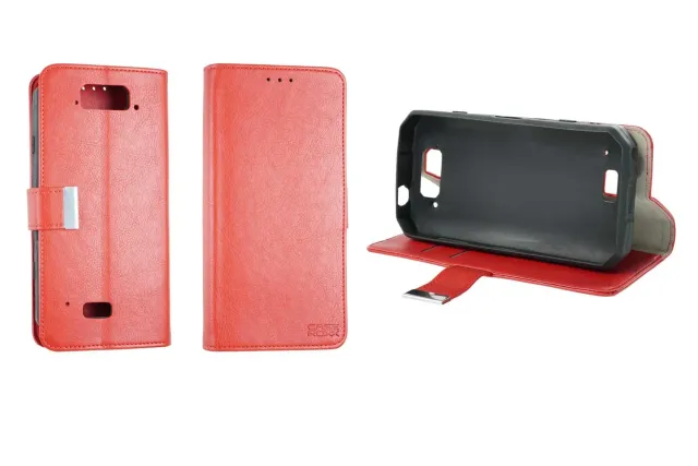 caseroxx Bookstyle BV9500 custodia a libro rossa antiurto