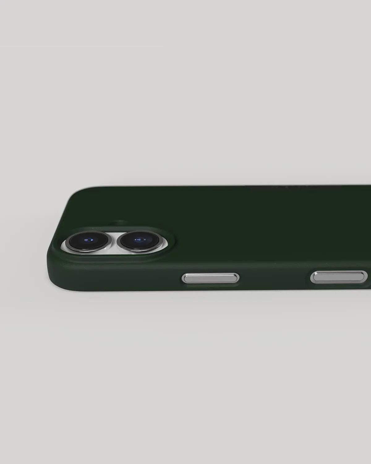 Nudient Thin Case iPhone 17 cover Moss Green sottile leggera