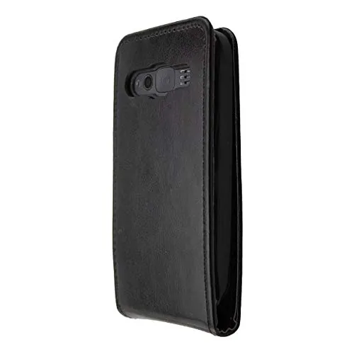 caseroxx Flip Cover Doro 1370 1372 Custodia Nera
