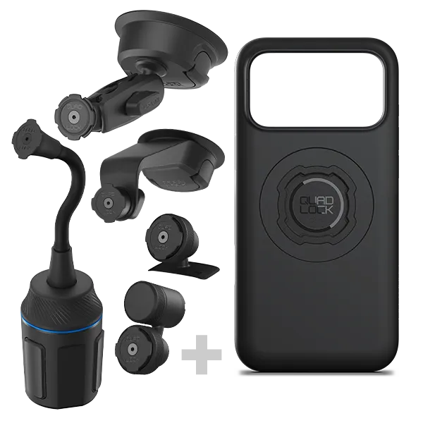 Quad Lock Kit Auto 4x4 Supporto iPhone Antivibrazione