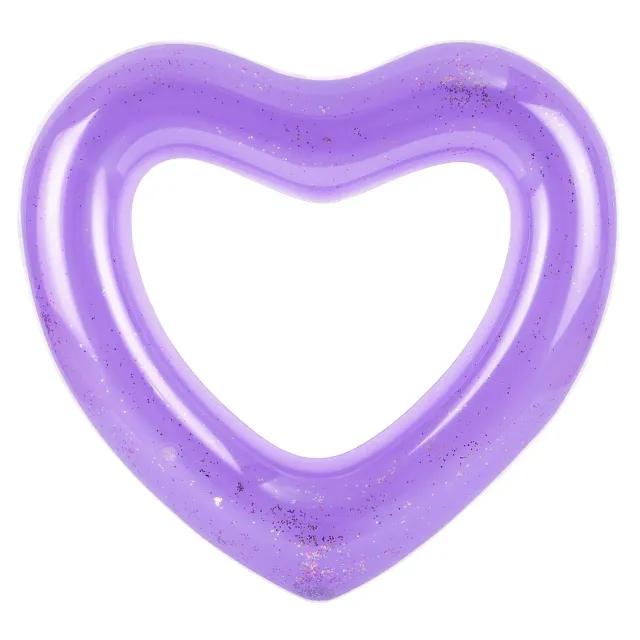 MoKo ciambella cuore glitter gonfiabile PVC ecologico mare