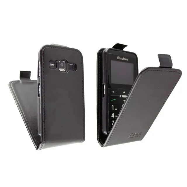 caseroxx Flip Cover Easyfone Prime-A7 custodia nera
