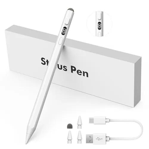 MoKo penna stilo iPad doppia punta bianca USB-C 10 ore