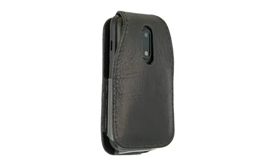 caseroxx Alcatel 2053D 2057 borsa pelle nero