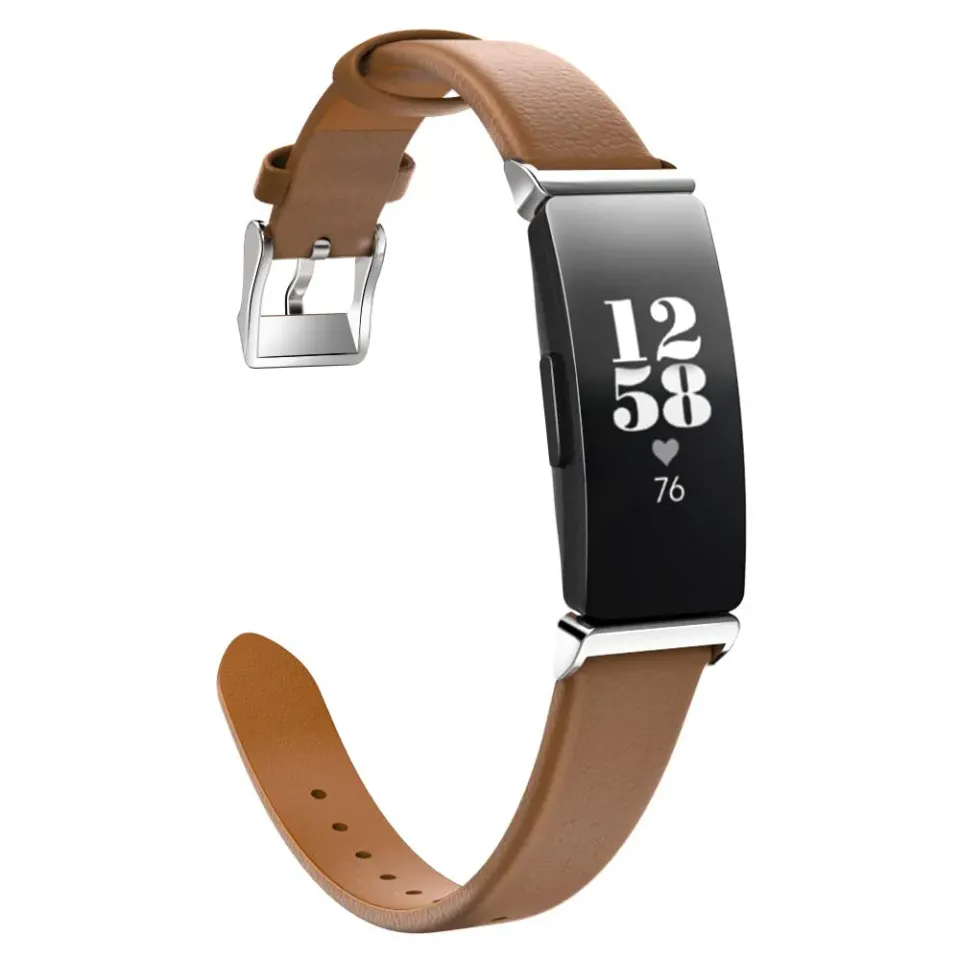 MoKo cinturino pelle per Fitbit Inspire marrone classico