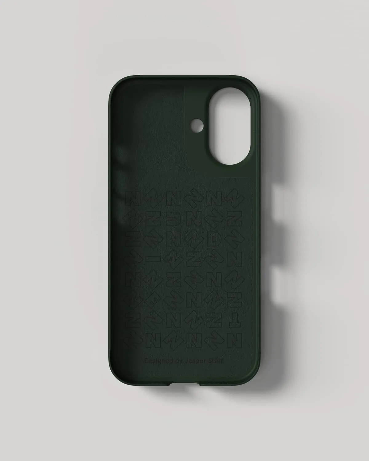 Nudient Thin Case cover iPhone 16 Moss Green MagSafe sottile