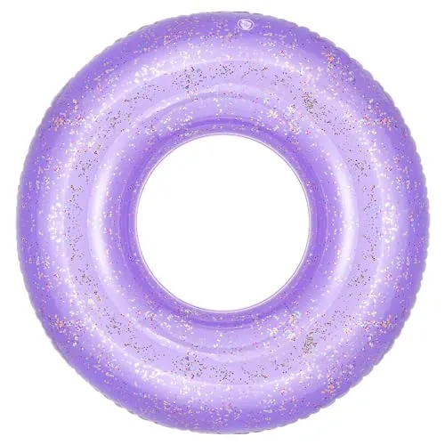 MoKo Ciambella da Nuoto Paillettes Anello Piscina 90cm PVC