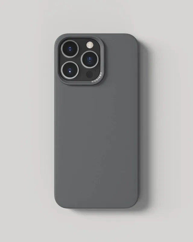 Nudient Thin Case cover iPhone 15 Pro Max grigia MagSafe sottile