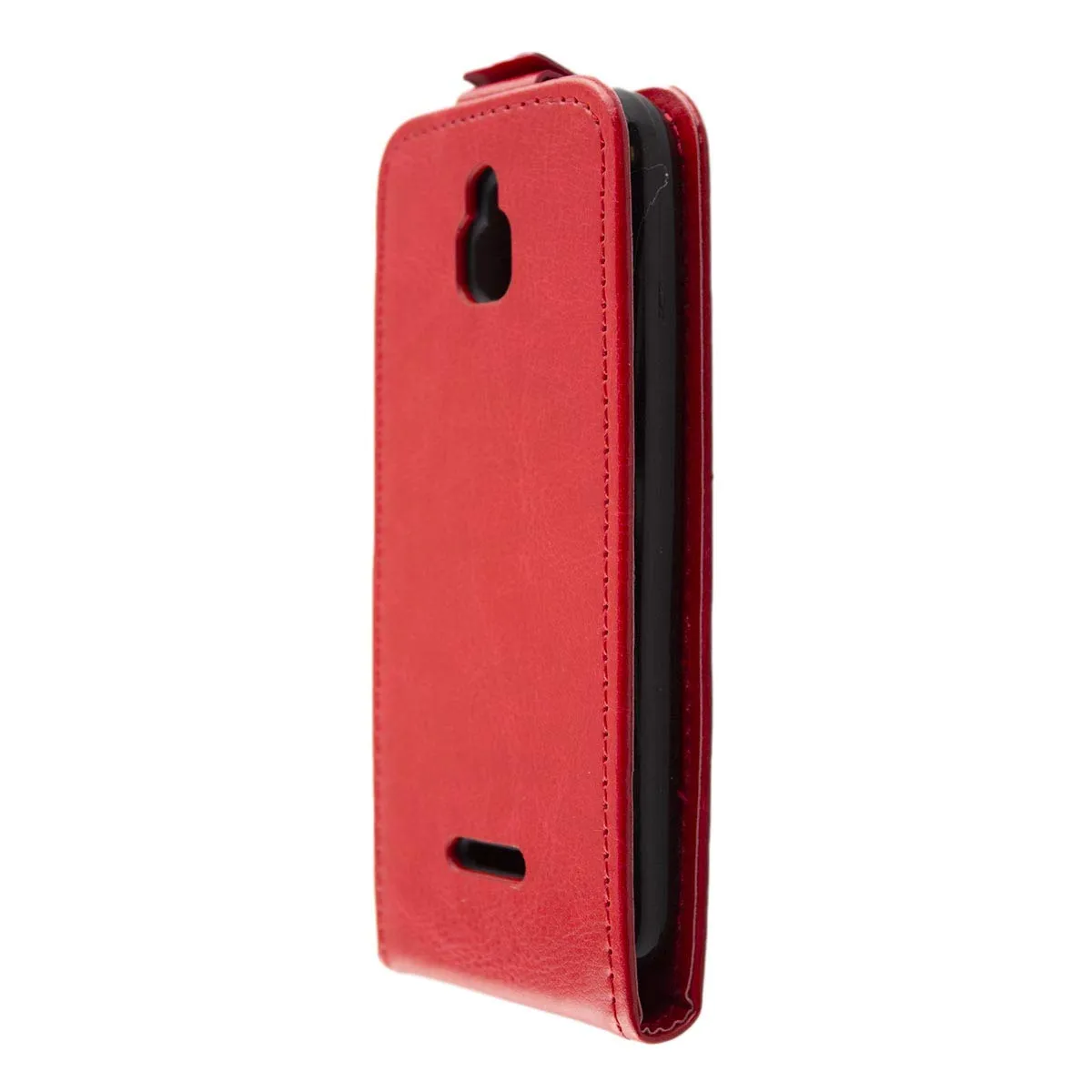 caseroxx Nokia 6300 4G flip cover rossa finta pelle