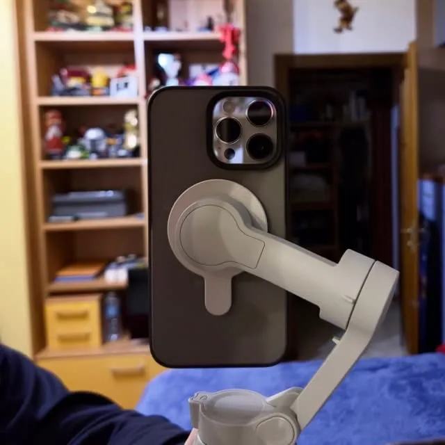 CloudValley base magnetica gimbal DJI OM telefono nero metallo