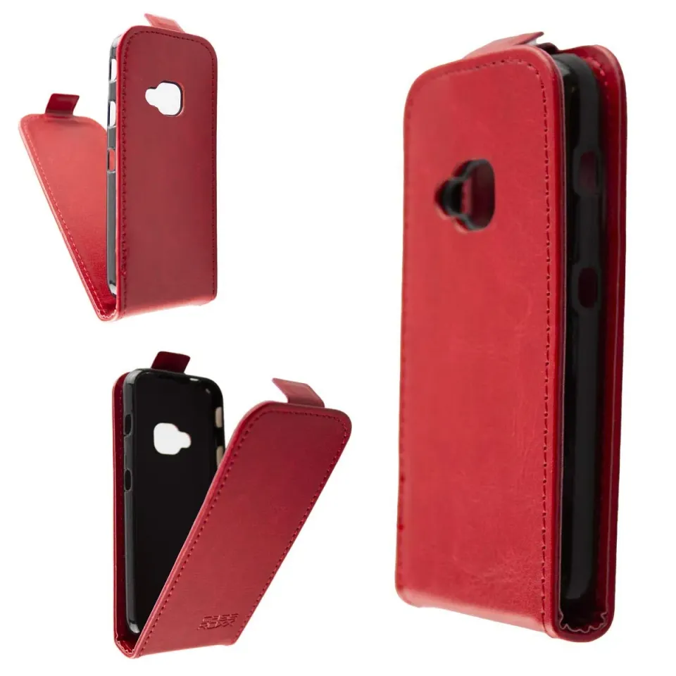 caseroxx Nokia 5310 2020 flip cover rossa finta pelle
