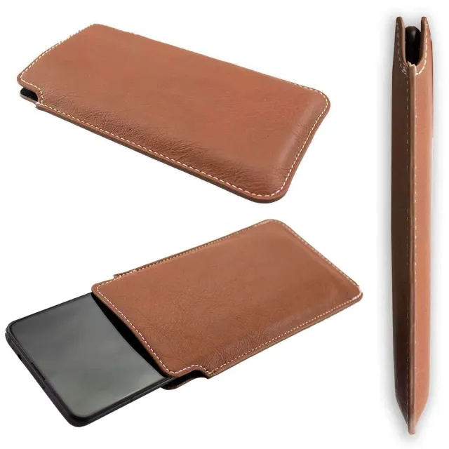 caseroxx Business-Line Vivo Z5 custodia tasca marrone clip