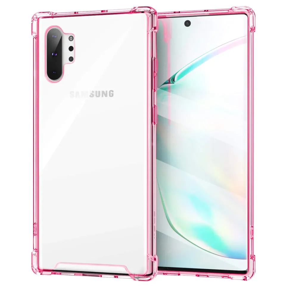 MoKo Cover Galaxy Note 10 Plus 6.8 Trasparente Rosa Sottile