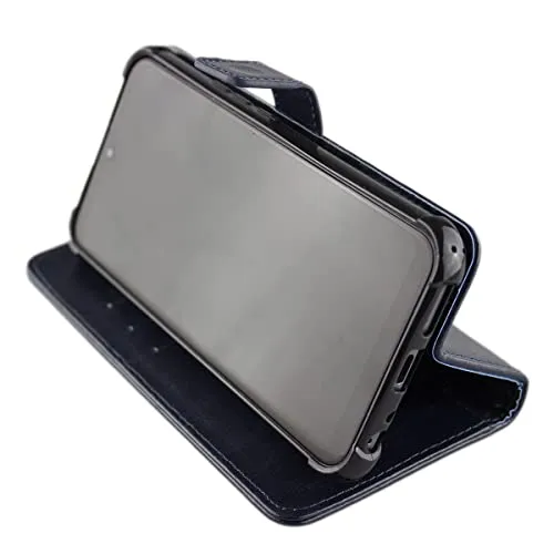 caseroxx Bookstyle rephone custodia libro azzurra
