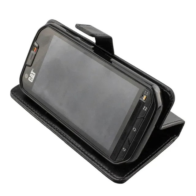 caseroxx Bookstyle custodia Cat S60 portafoglio nero