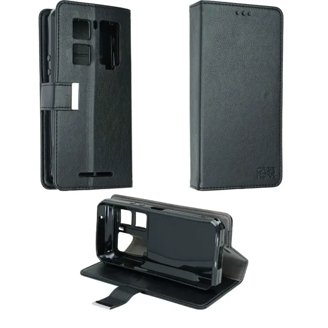caseroxx Oukitel WP300 Pro cover libro nera portacarte
