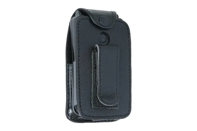 caseroxx Pelle custodia Emporia TALKglam nera con finestra