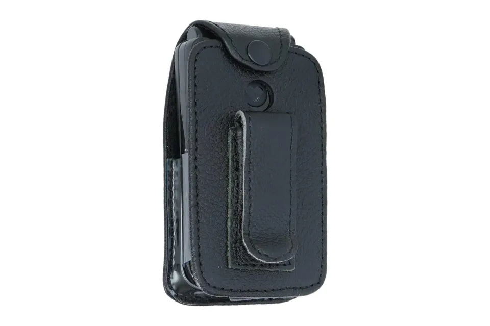 caseroxx Pelle custodia Emporia TALKglam nera con finestra