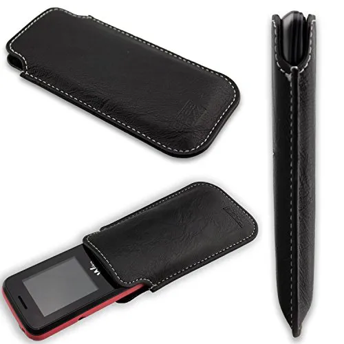 caseroxx Business-Line tasca Wiko Lubi 4 nero pelle