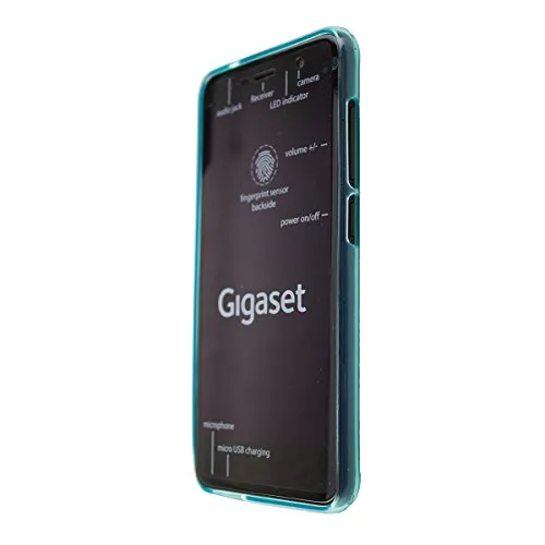 caseroxx TPU custodia Gigaset GS170 azzurro antiurto