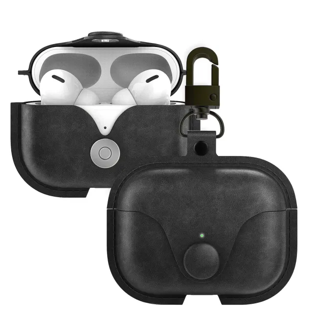 MoKo Custodia AirPods 3 Pelle PU Nera Magnetica