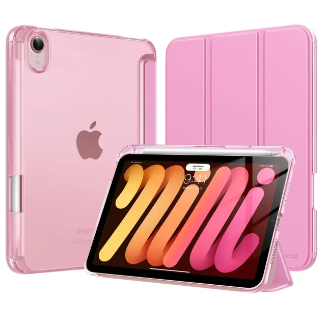 MoKo Cover iPad Mini 7/6 8,3" Rosa con Porta Pencil