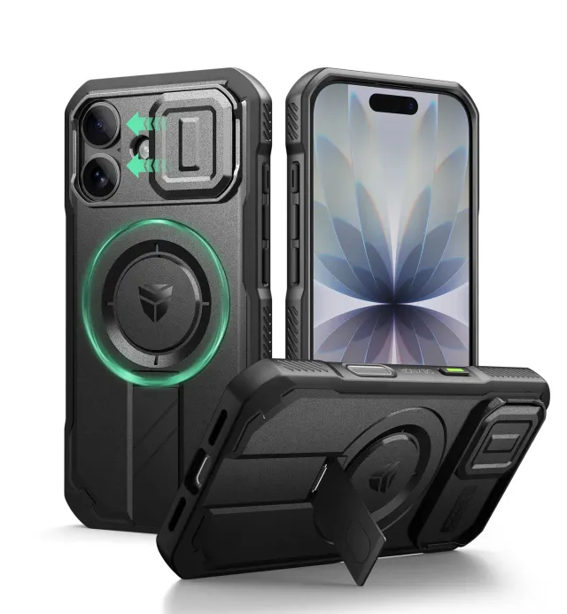 Dexnor iPhone 17 cover nera antishock MagSafe 6,3"