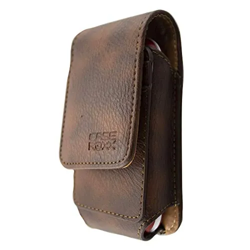 caseroxx per Doro 6060 6061 Leva E30 borsello pelle marrone