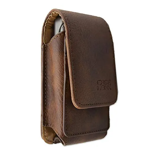 caseroxx Panasonic KX-TU339 custodia cintura pelle marrone