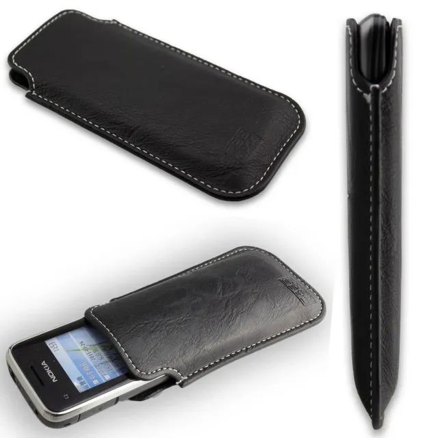 caseroxx Business-Line borsello Nokia C2-00 nero pelle