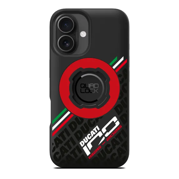 Quad Lock MAG Custodia Ducati 100 Years iPhone 16