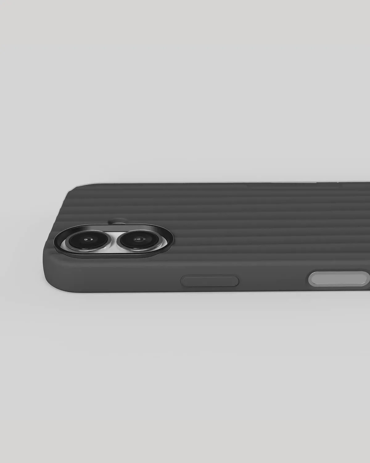 Nudient Bold Case cover iPhone 17 Basalt Grey MagSafe antishock