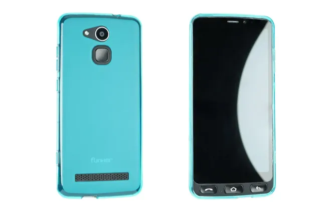 caseroxx TPU cover Funker E500I Smart Easy azzurra antishock