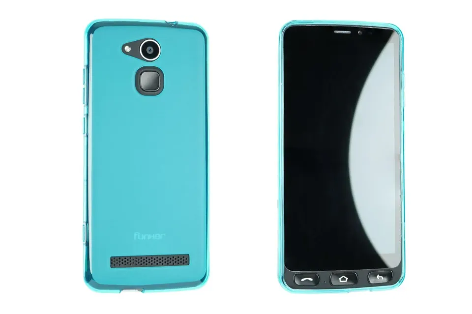 caseroxx TPU cover Funker E500I Smart Easy azzurra antishock