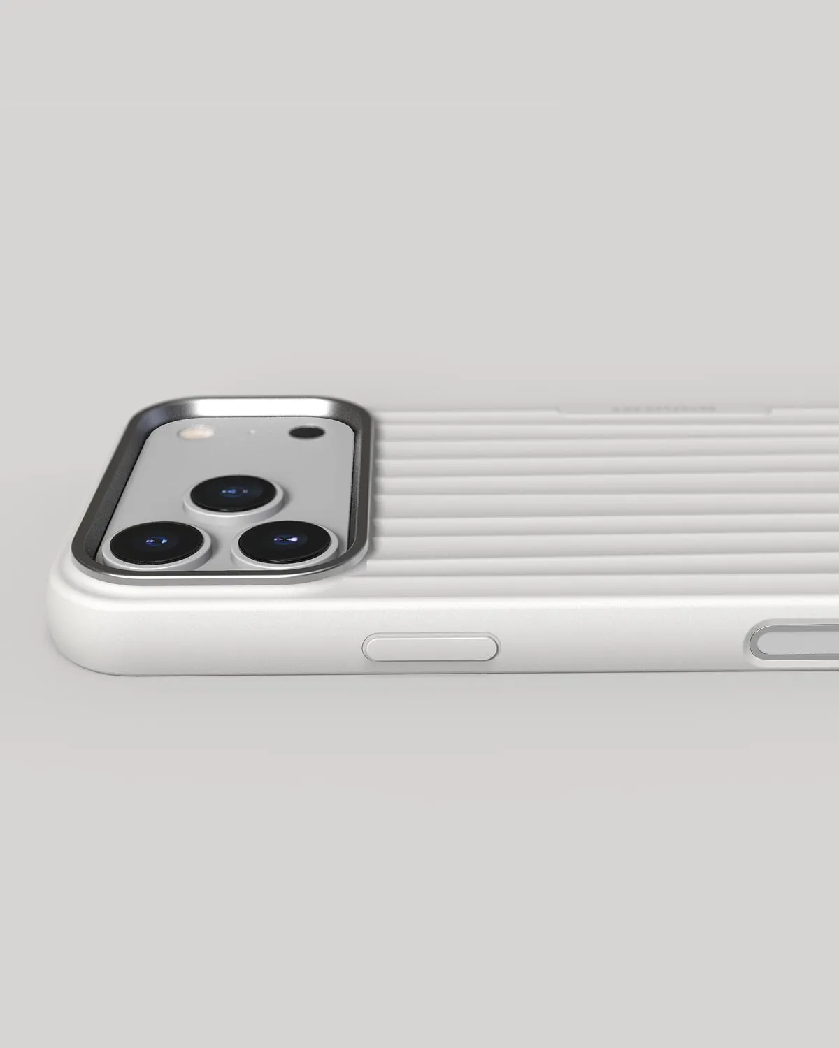 Nudient Bold Case cover iPhone 17 Pro Max Chalk White MagSafe