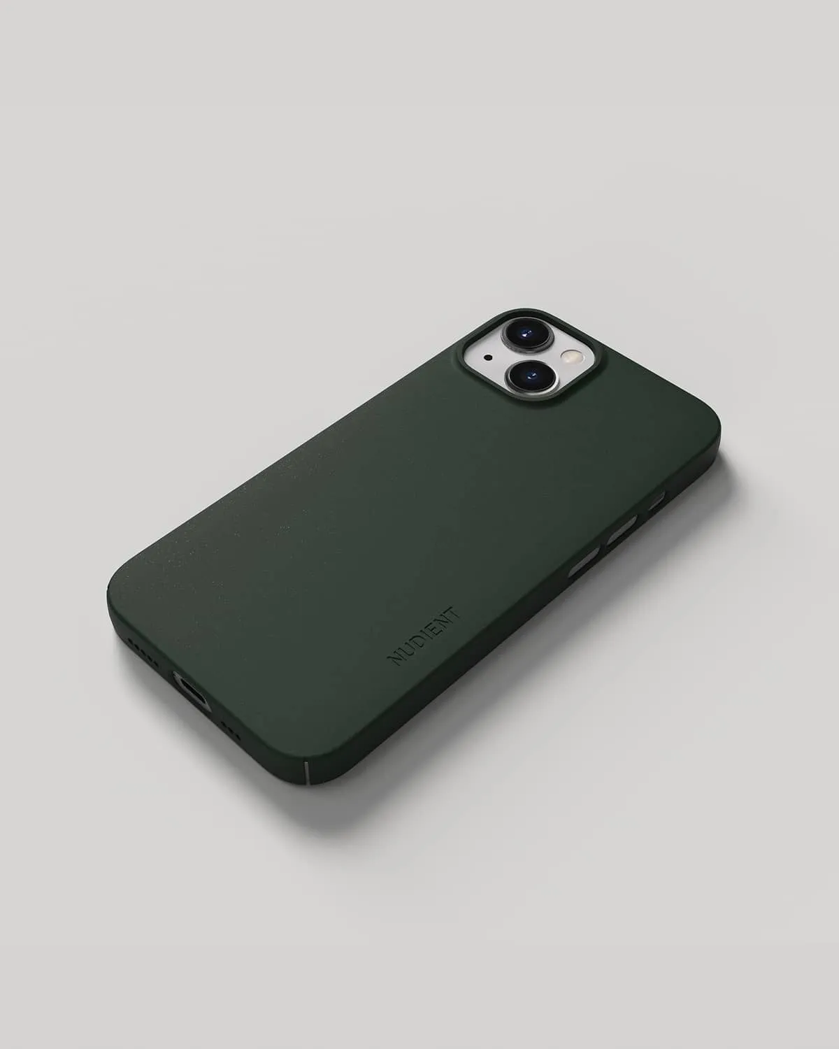 Nudient Thin Case iPhone 13 cover verde sottile MagSafe