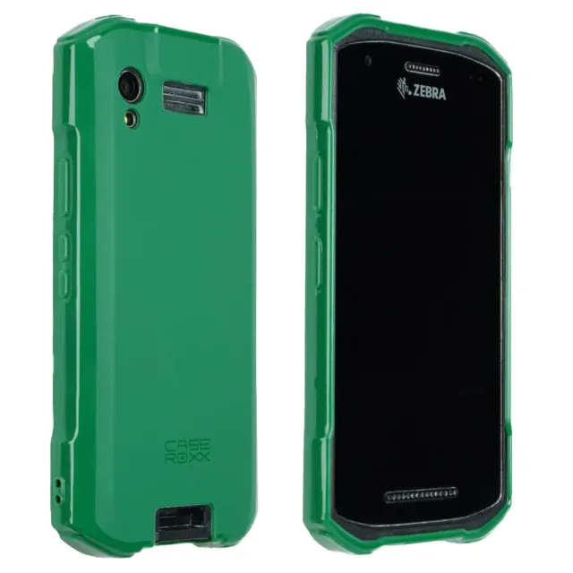 caseroxx Cover Zebra TC21 TC26 Verde in TPU Antiscivolo