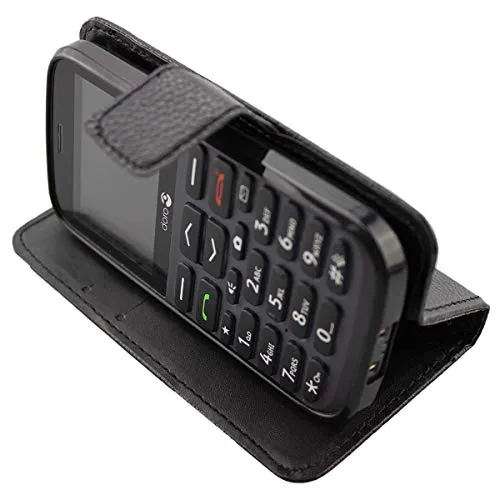 caseroxx Bookstyle Cover per Doro 1370 1372 nero portafoglio