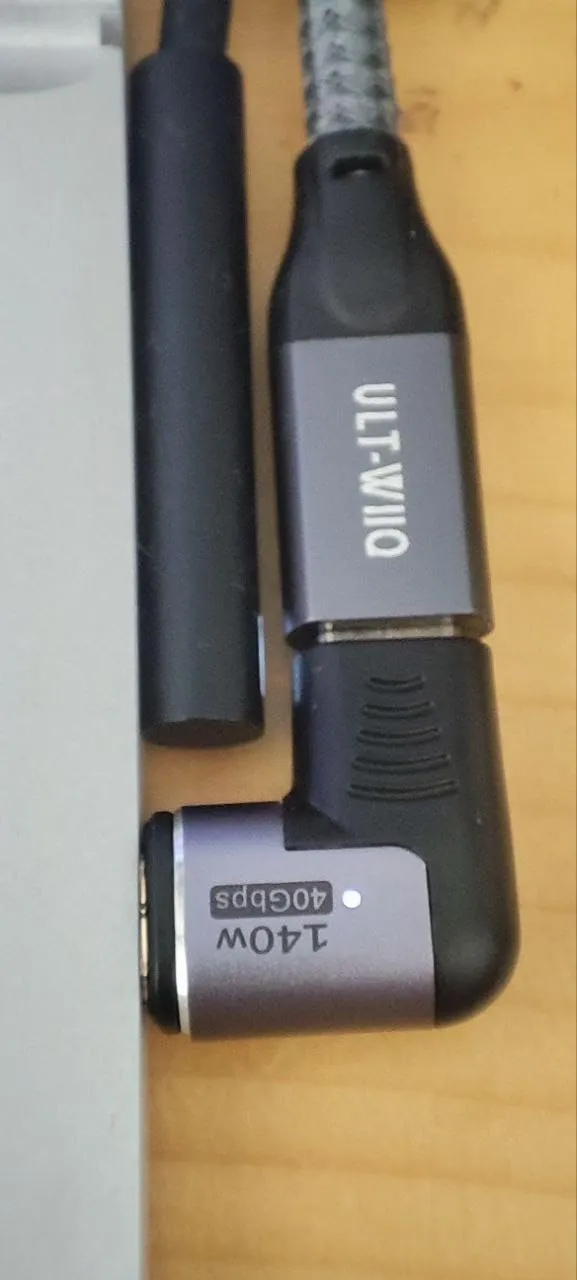 MoKo 140W adattatore USB-C magnetico 2 pezzi gomito