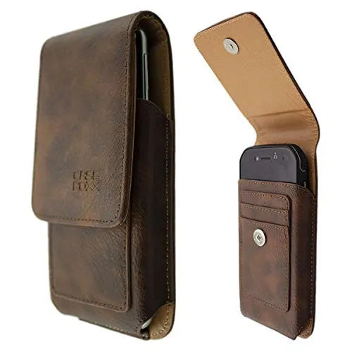 caseroxx Outdoor custodia Cat S42 marrone con clip cintura