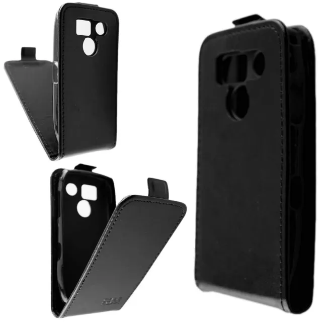 caseroxx C1 C1+ flip cover nera chiusura magnetica