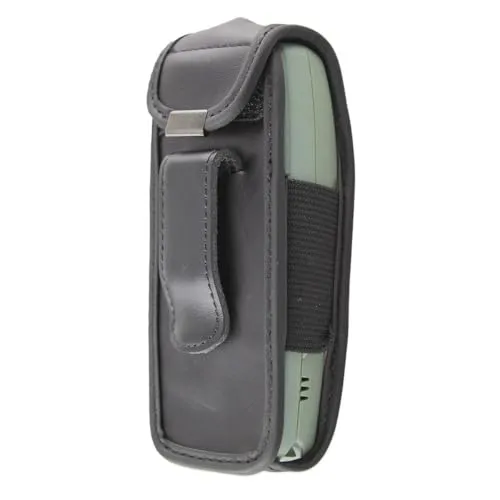 caseroxx Nokia 3410 fodero pelle nera clip cintura