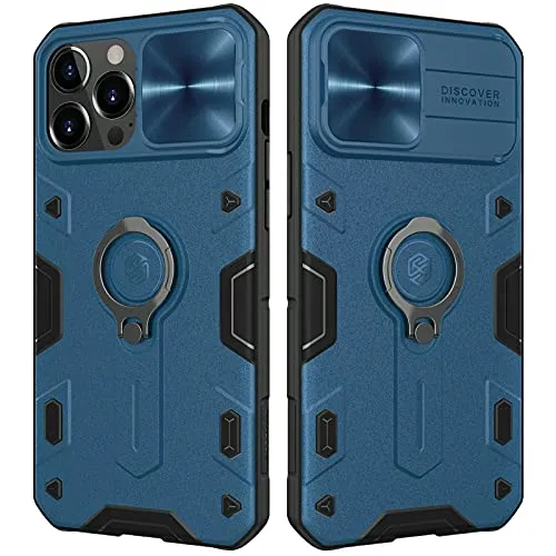 CloudValley Cover iPhone 13 Pro Max con Anello Blu