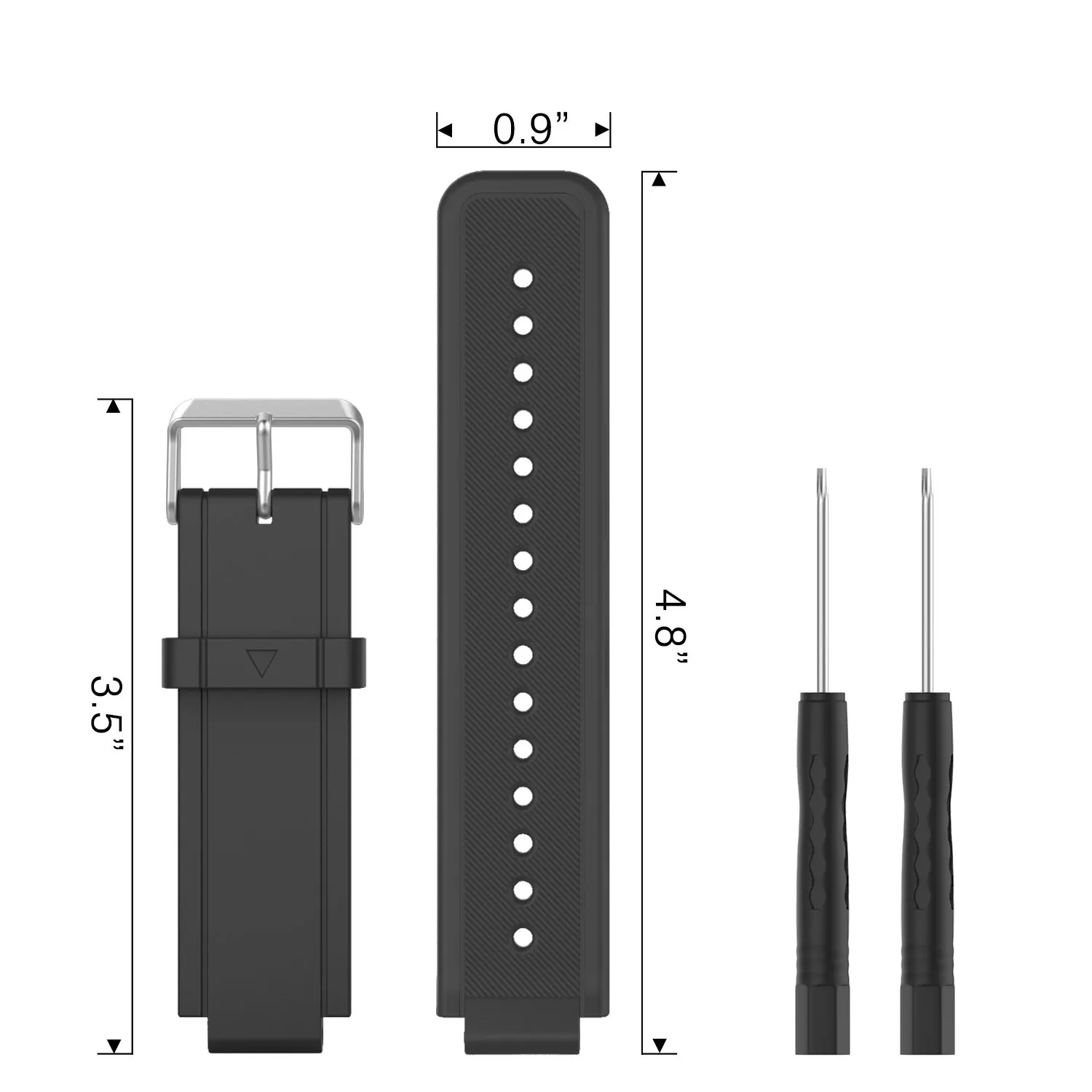 MoKo Garmin Vivoactive Cinturino Silicone Nero Resistente