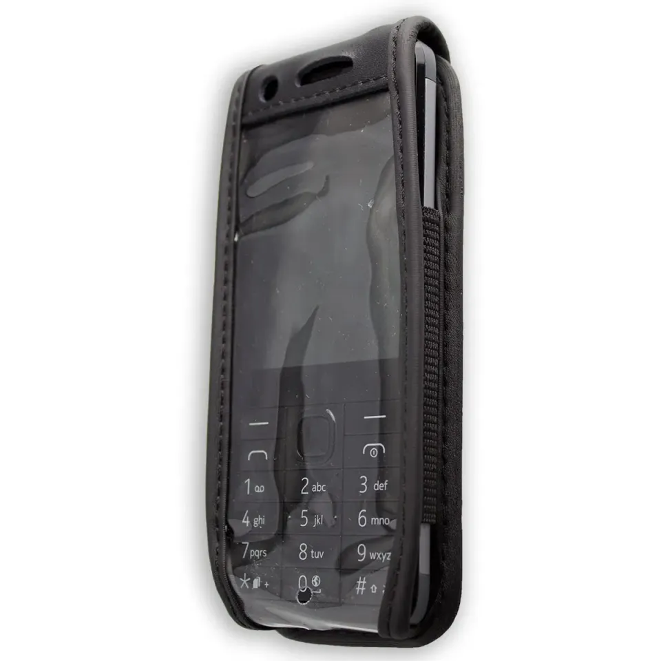 caseroxx Nokia 230 borsello cintura nero vera pelle