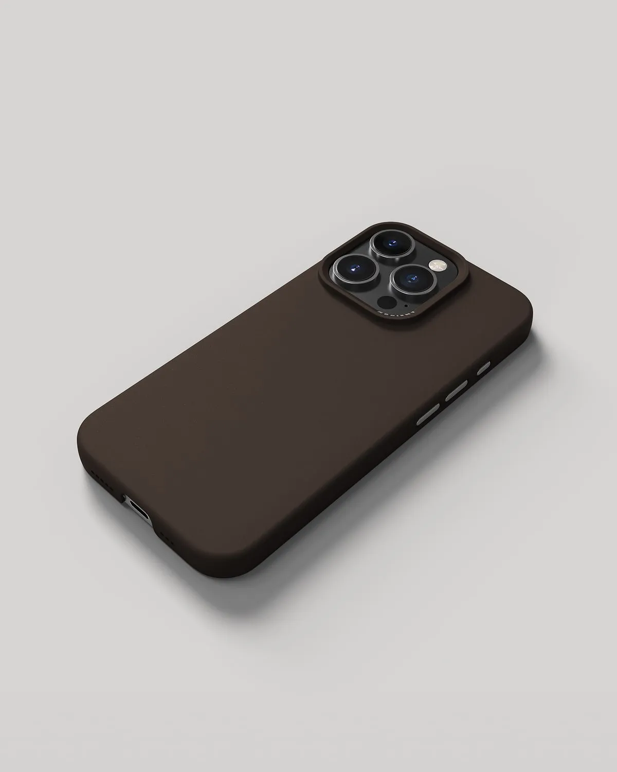 Nudient Thin Case iPhone 16 Pro cover marrone senza MagSafe